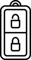 ícone de vetor de chave de carro