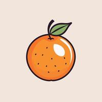 laranja ícone desenho animado ilustração vetor Projeto