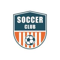 logotipo do futebol do clube de futebol vetor