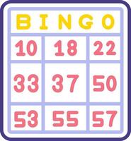 ícone de vetor de bingo