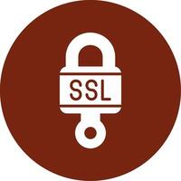 ícone de vetor ssl