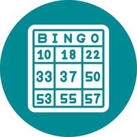 ícone de vetor de bingo