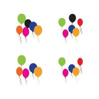 desenho de balões, festa celebração aniversário feriado decoração e entretenimento, ilustração vetorial vetor