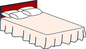 dormir essência - limpar \ limpo ícone representando a cama conceito. cama ícone ilustração. vetor