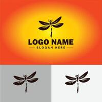 libélula logotipo vetor arte ícone gráficos para companhia marca o negócio ícone libélula logotipo modelo