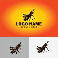 gafanhoto logotipo vetor arte ícone gráficos para companhia marca o negócio ícone gafanhoto logotipo modelo