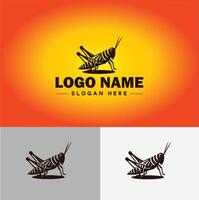 gafanhoto logotipo vetor arte ícone gráficos para companhia marca o negócio ícone gafanhoto logotipo modelo