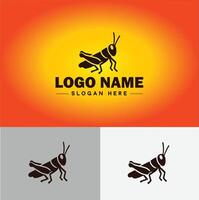 gafanhoto logotipo vetor arte ícone gráficos para companhia marca o negócio ícone gafanhoto logotipo modelo