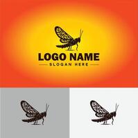 gafanhoto logotipo vetor arte ícone gráficos para companhia marca o negócio ícone gafanhoto logotipo modelo