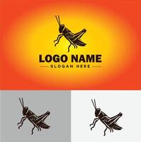 gafanhoto logotipo vetor arte ícone gráficos para companhia marca o negócio ícone gafanhoto logotipo modelo