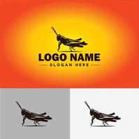 gafanhoto logotipo vetor arte ícone gráficos para companhia marca o negócio ícone gafanhoto logotipo modelo