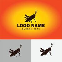 gafanhoto logotipo vetor arte ícone gráficos para companhia marca o negócio ícone gafanhoto logotipo modelo