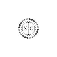 xo simples Casamento inicial conceito com Alto qualidade logotipo Projeto vetor