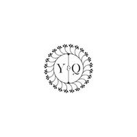 yq simples Casamento inicial conceito com Alto qualidade logotipo Projeto vetor
