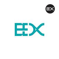 carta edx monograma logotipo Projeto vetor