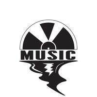 clássico logotipo para música empresa, produtor, música água conceito vetor