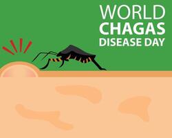 ilustração vetor gráfico do insetos mordida humano pele, perfeito para internacional dia, mundo chagas doença dia, comemoro, cumprimento cartão, etc.