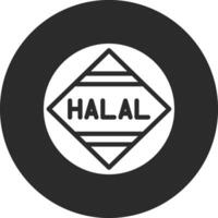 ícone de vetor halal