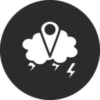 tempestade localização vetor ícone