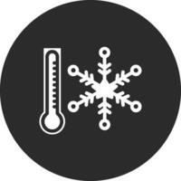 frio temperatura vetor ícone
