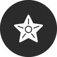ícone de vetor de estrela do mar