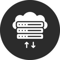 ícone de vetor de banco de dados em nuvem