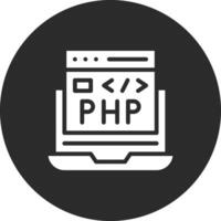 ícone de vetor de codificação php