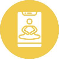 ícone de vetor de meditação