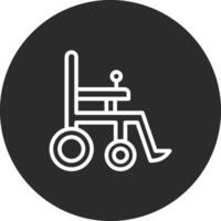automático cadeira de rodas vetor ícone