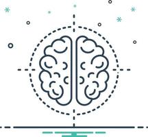 ícone de mistura para neurocirurgia vetor