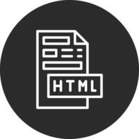 ícone de vetor de arquivo html