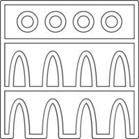 aqueduto vetor ícone