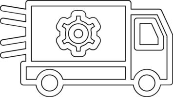 ícone de vetor de serviço de entrega