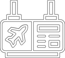 avião saída vetor ícone