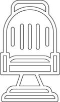 ícone de vetor de cadeira de barbeiro