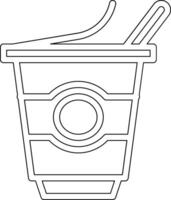 ícone de vetor de iogurte