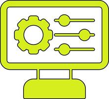 ícone de vetor de configurações