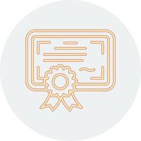 ícone de vetor de certificado