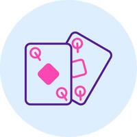 ícone de vetor de cartas de pôquer