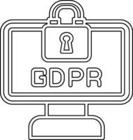 gdpr vetor ícone