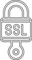 ícone de vetor ssl