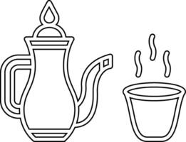 árabe café vetor ícone