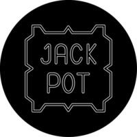 ícone de vetor de jackpot