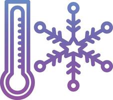 frio temperatura vetor ícone