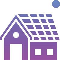 solar casa vetor ícone