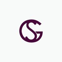 inicial carta sg logotipo ou gs logotipo vetor Projeto modelo
