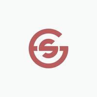 inicial carta sg logotipo ou gs logotipo vetor Projeto modelo
