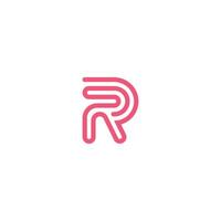 r ou rr logotipo e ícone Projeto vetor