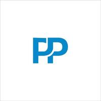 inicial carta pp logotipo ou p logotipo vetor Projeto modelo