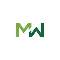 inicial carta wm logotipo ou mw logotipo vetor Projeto modelo